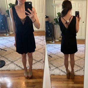 New black dress with beading size small